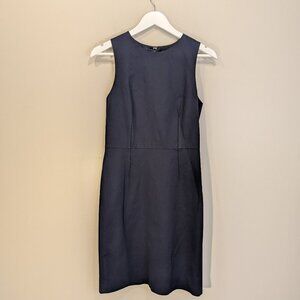 J.Crew Sheath Dress Bi-Stretch Navy Classic Office Suit Seperates - Size 6